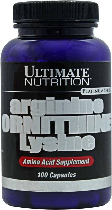 

Аргинин Ultimate Nutrition Arginine ORNITHINE Lysine 100 caps