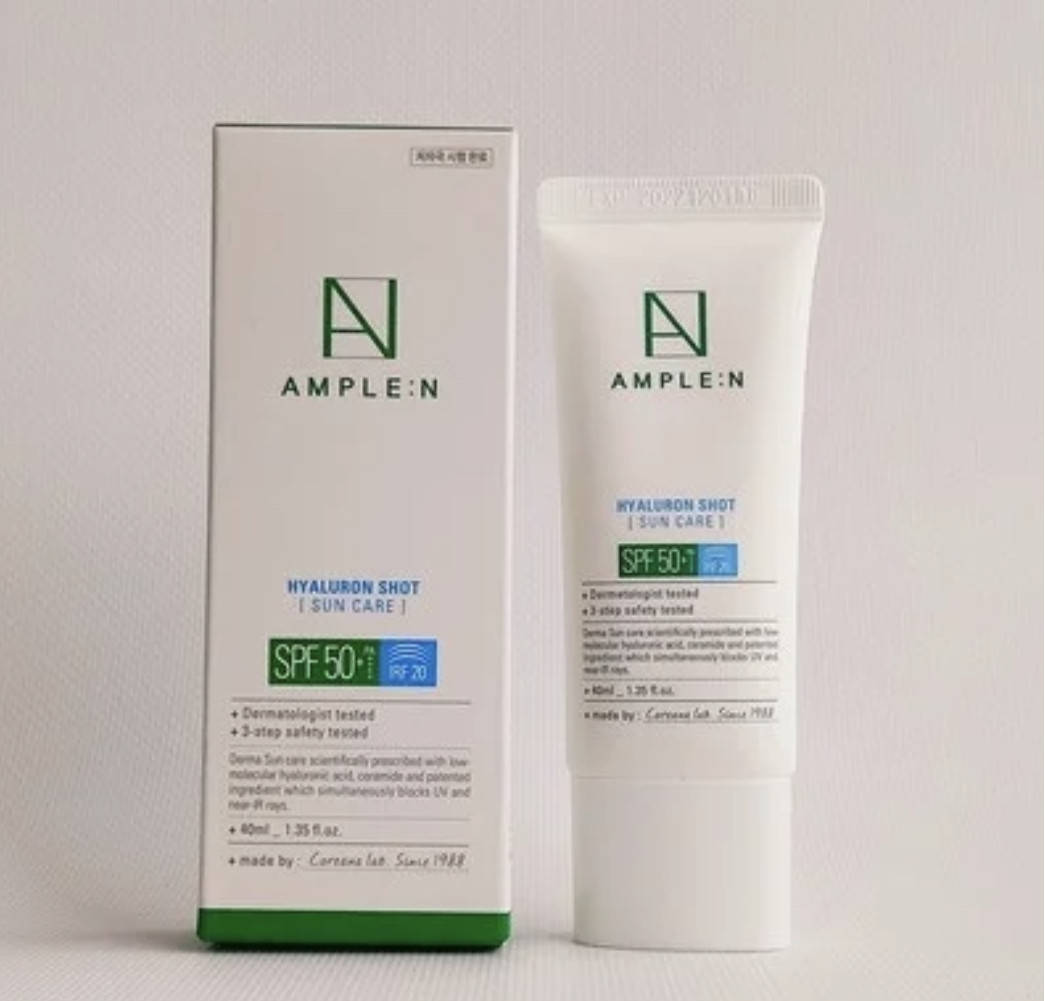 

Солнцезащитный крем Coreana Ample:N Hyaluron Shot Sun Care SPF 50+/PA++++ 40 мл