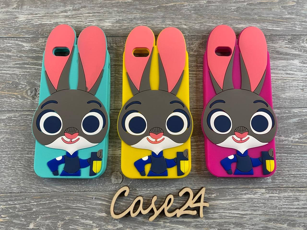 

Резиновый 3D чехол на айфон 6 / 6S Джуди, Разные цвета