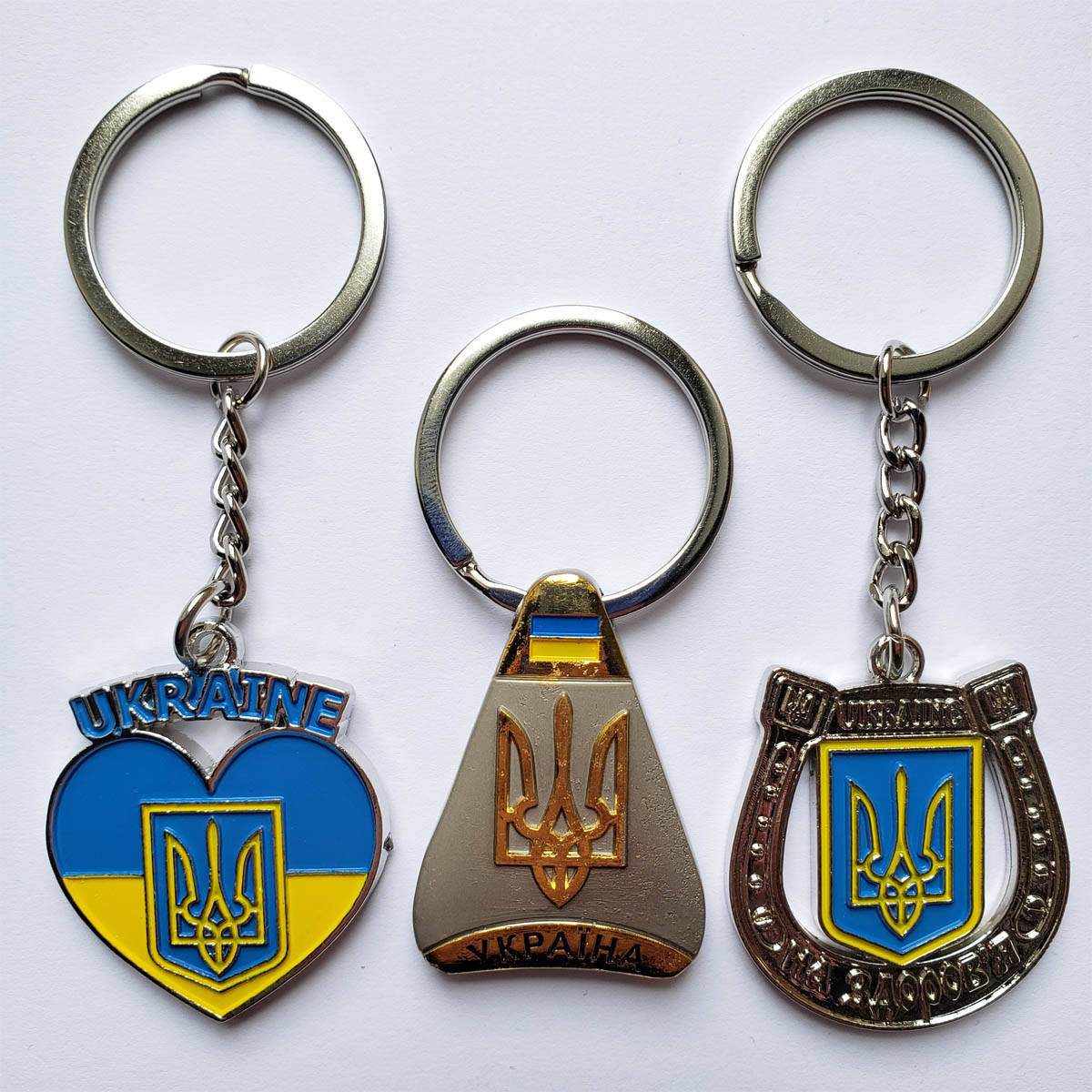 

Набор брелков с украинской символикой (3 шт.) US0039