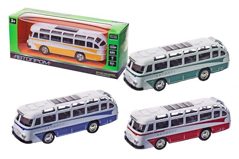 

Модель "Автопром" Автобус металлический, (1:32) звуки и свет, зеленый, 3288