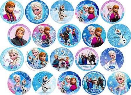 

Вафельная картинка Холодное сердце (Frozen) Эльза и Анна, Олаф А4
