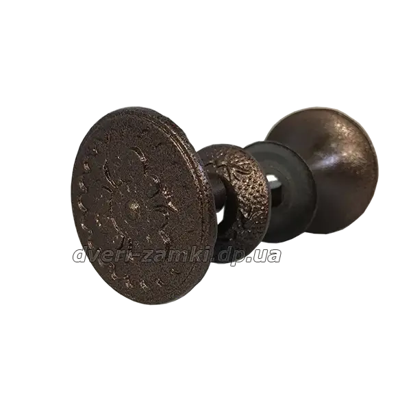 

Ручка дверная круглая ДЗМО медный антик, Коричневый