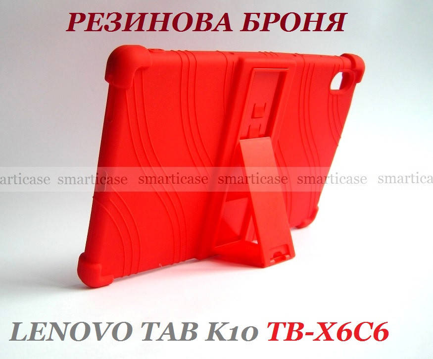 

Яркий красный силиконовый чехол Lenovo Tab K10 (Леново таб к10) Ivanaks Tpu red tb-x6c6