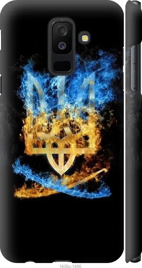 

Чехол для Samsung Galaxy A6 Plus 2018 с картинкой / на самсунг галакси А6 плюс + с принтом Герб, Черный