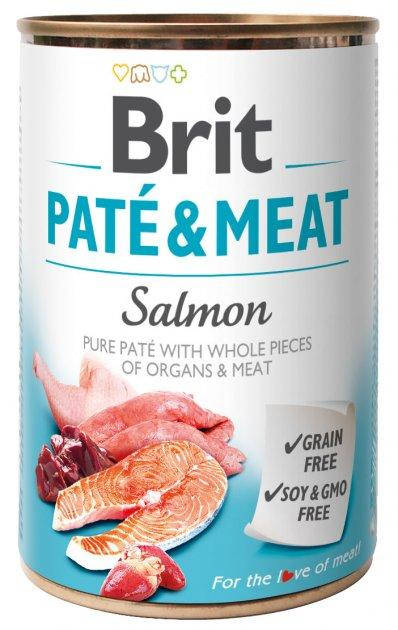 

Влажный корм Brit Pate & Meat Dog с лососем - 400 г