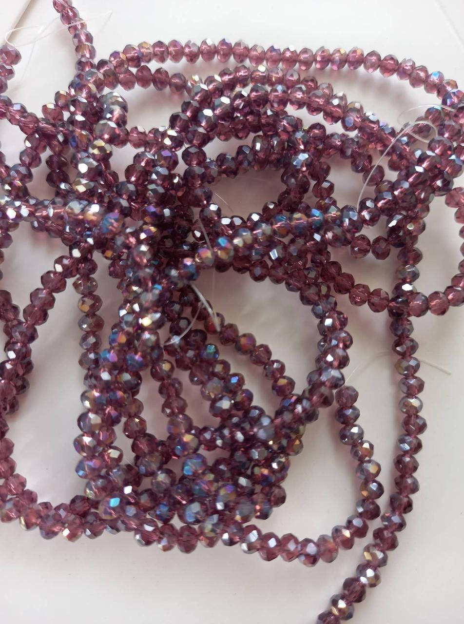 

Бусина хрустальная, 3\4 мм, нить