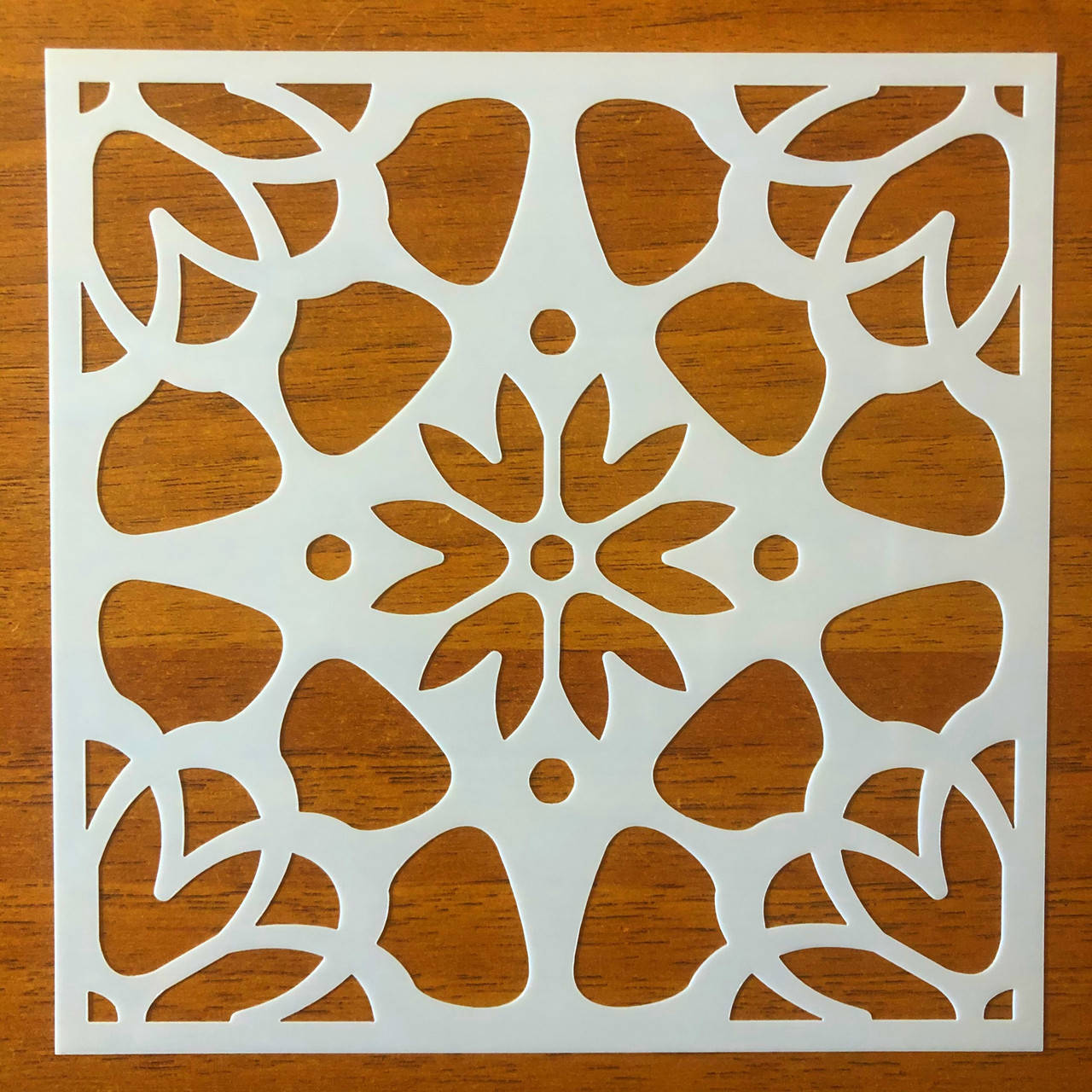 

Трафарет многоразовый 307 штамп теснение на стены шаблон УЗОР цветок для альбомов для скрапбукинга 150*150 мм