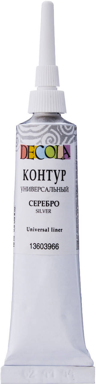 

Контур універсальний, Срібло, 18 мл, Decola