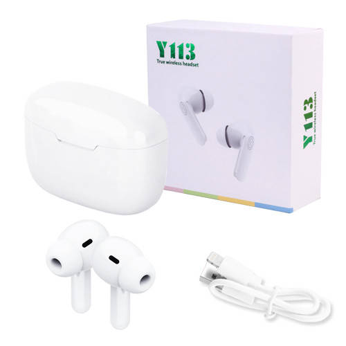 

Беспроводные bluetooth-наушники Y113 с кейсом, white, Белый