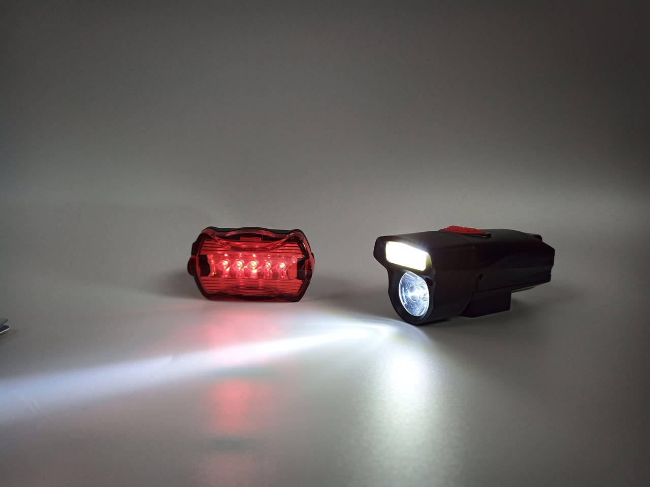 

Велофара 2в1 со стопом WD416 велосипедные фонари