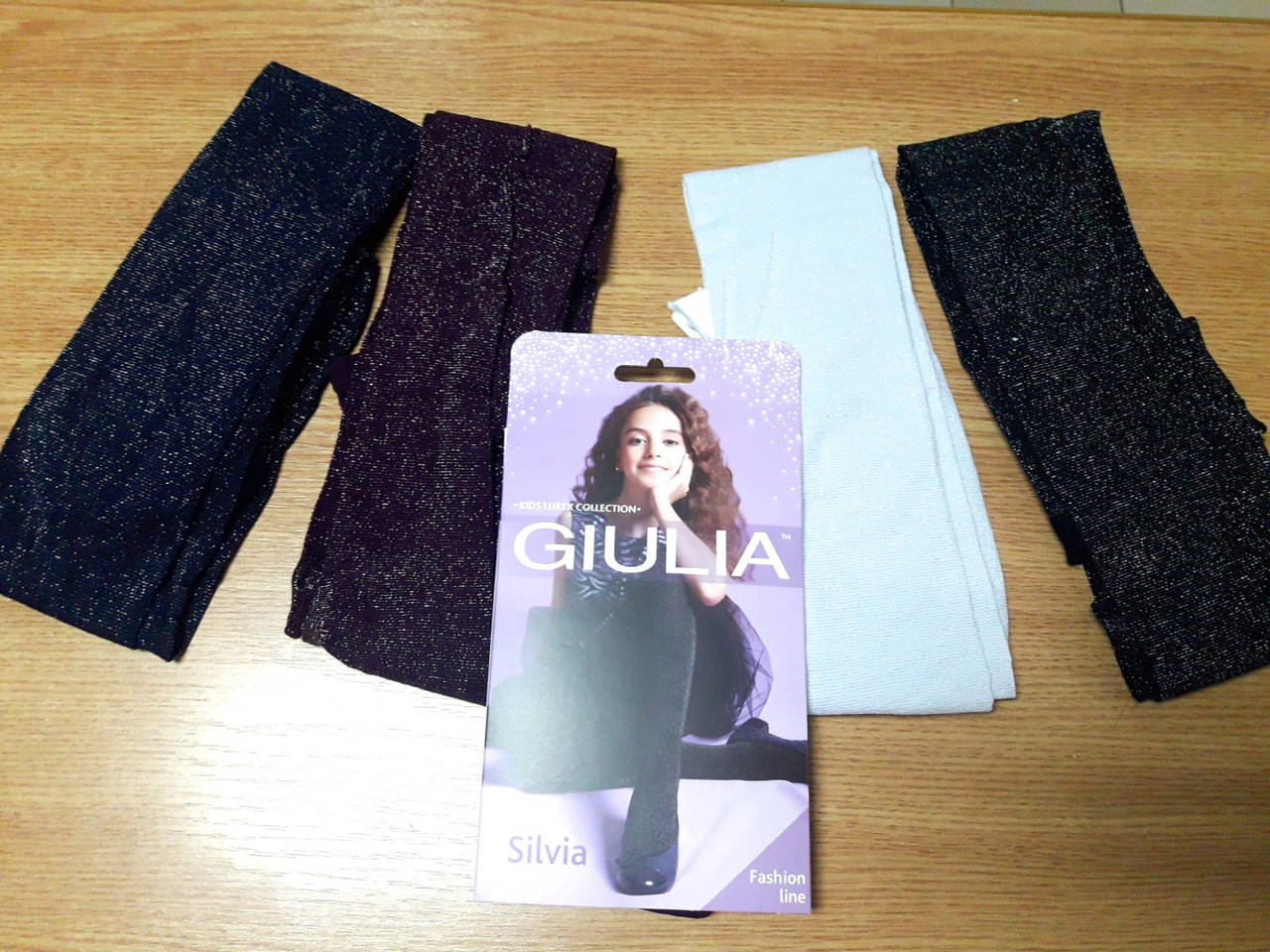 

Нарядные детские блестящие колготки с люрексом Silvia 60 den(рост 116-122, 140-146, 152-158)