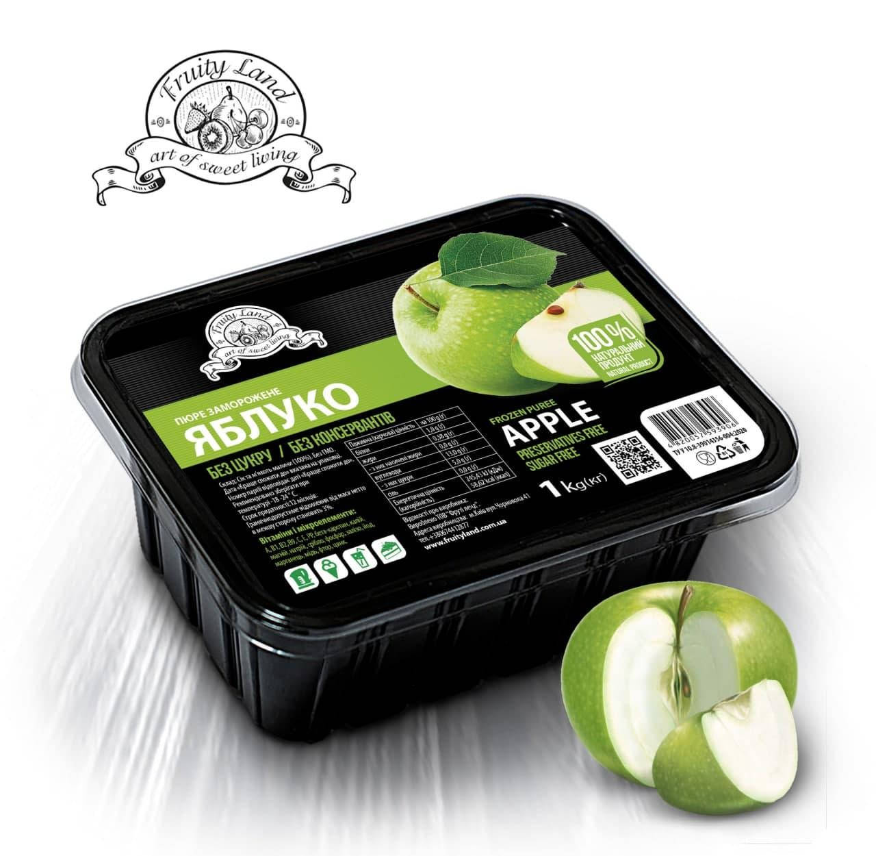 

Яблоко пюре Fruityland замороженное без сахара,500г
