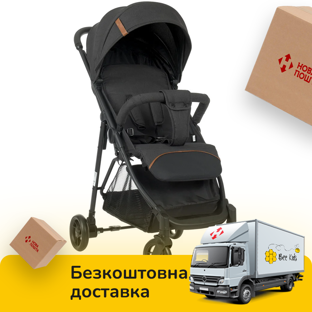 

Детская прогулочная коляска Bambi M 4249-2 Charcoal Gray, Темно-серый