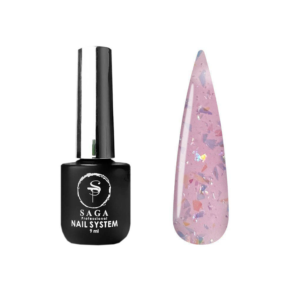 

База камуфлирующая SAGA professional AGATE BASE 04 (розовый, со слюдой) 9мл