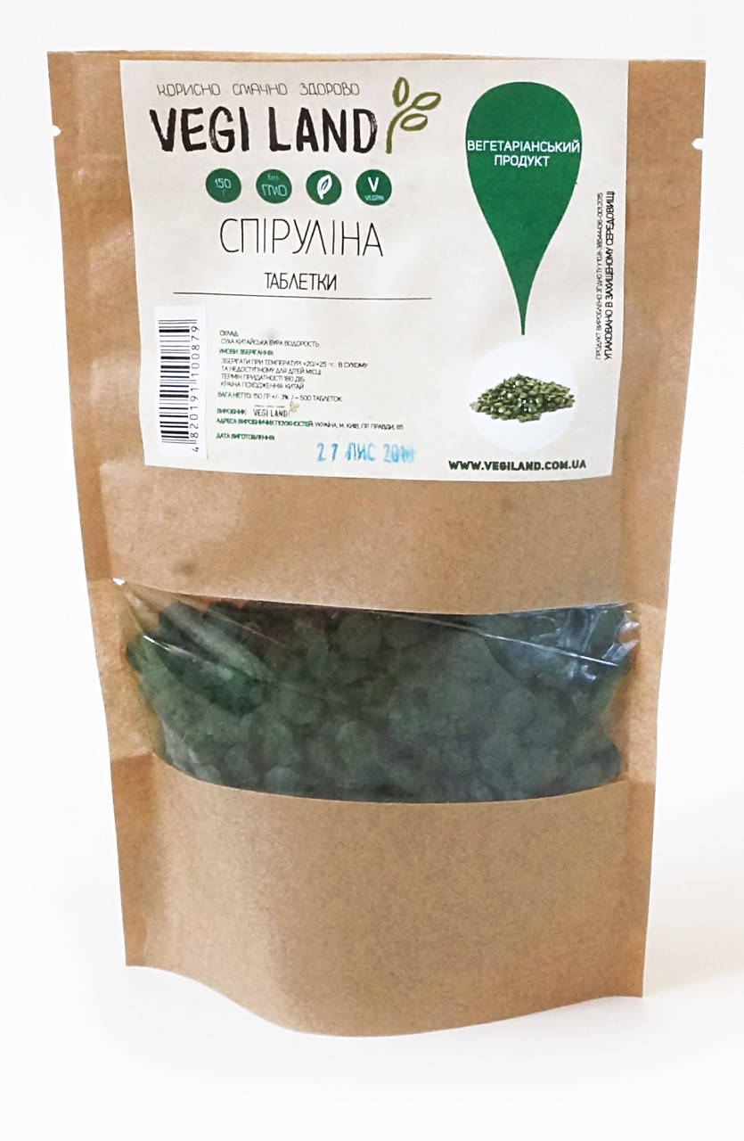 

Спирулина таблетки 500 табл., 150 г Vegi Land