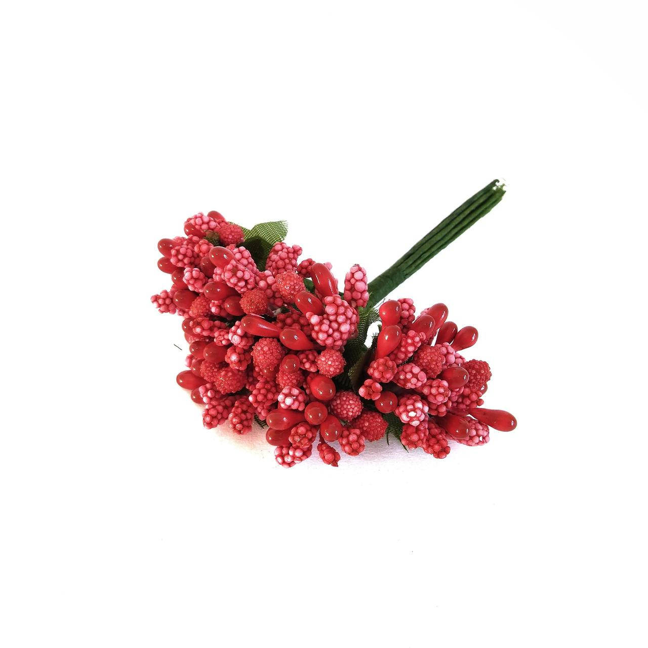 

Тычинки сложные на проволоке 12 штук. Цвет красный