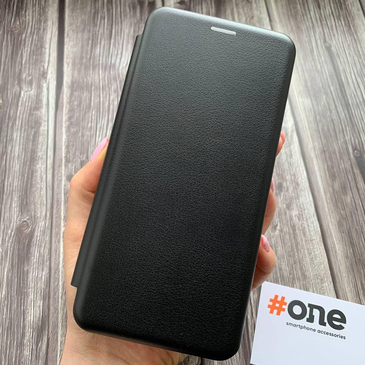 

Чехол книга для Realme C3 с эко кожи с подставкой магнитом книжка на телефон реалми с3 черная STN, Черный