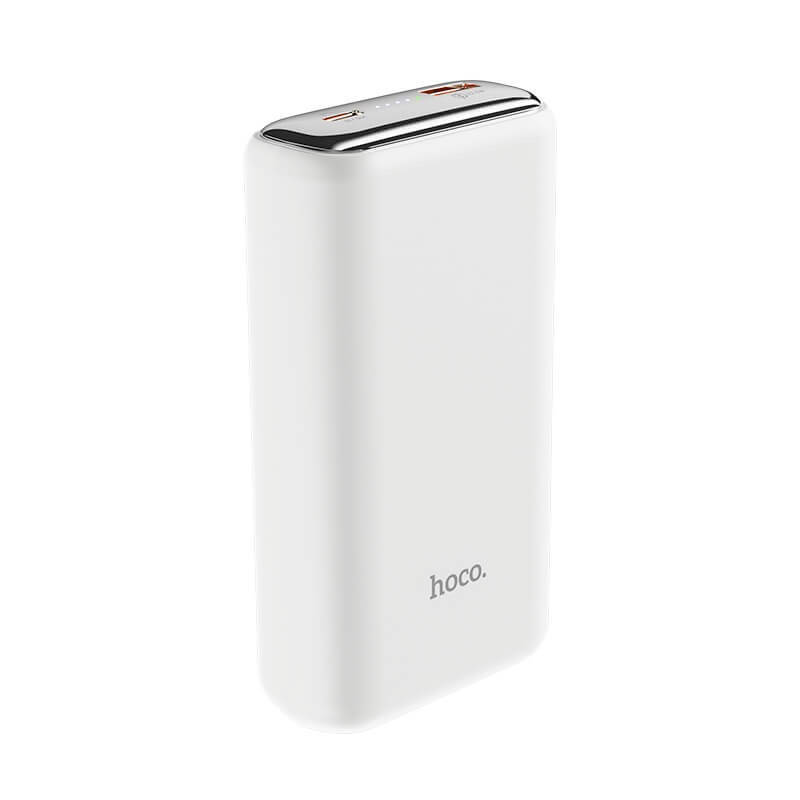 

Рower bank HOCO Kraft fully compatible power bank 20000mAh Q1a |1USB/1Type-C, 20W, PD/QC, 5A| white