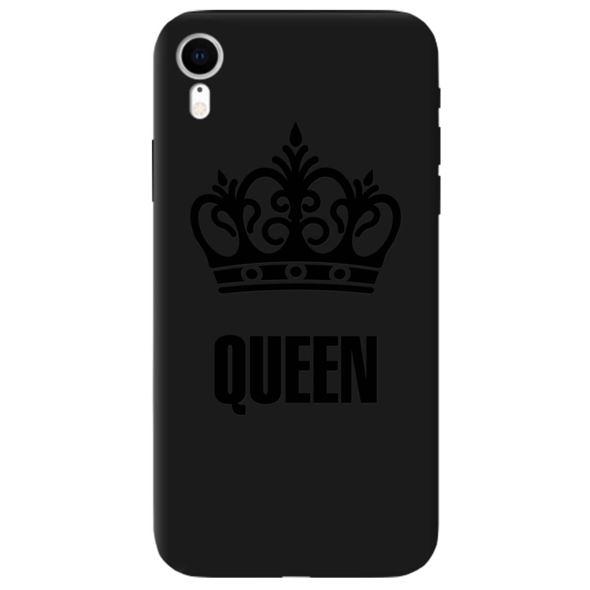 

ЧЕХОЛ ДЛЯ APPLE IPHONE XR ЧЕРНЫЙ МАТОВЫЙ SOFT TOUCH QUEEN