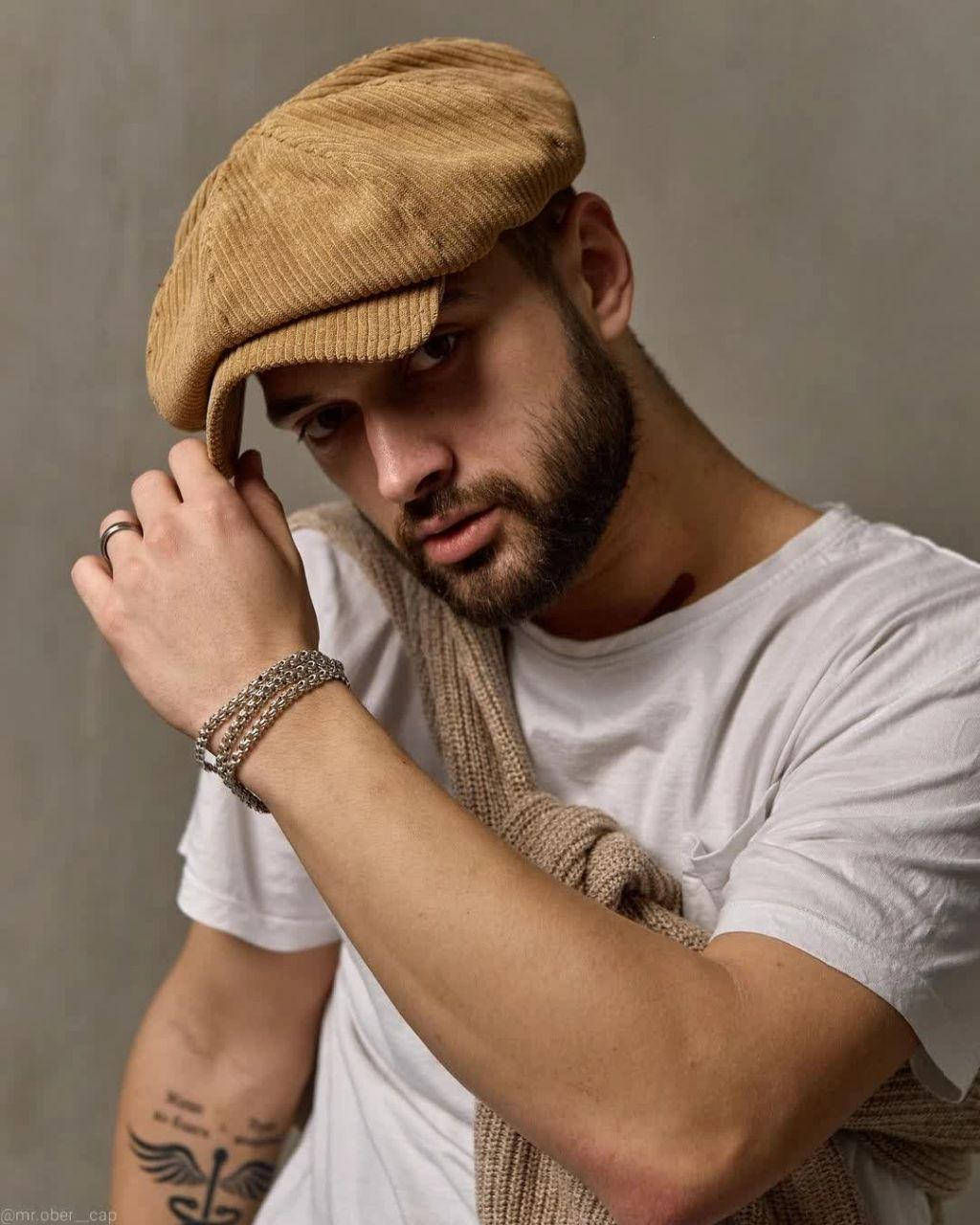 

Мужская кепка восьмиклинка бежевого цвета, мужская хулиганка "Вельвет" мужские бейсболки и кепка, Бежевый