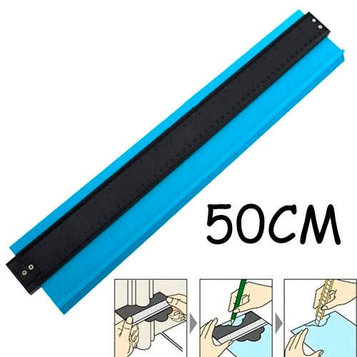 

Шаблон для измерения очертаний 50см Контур для укладки ламината