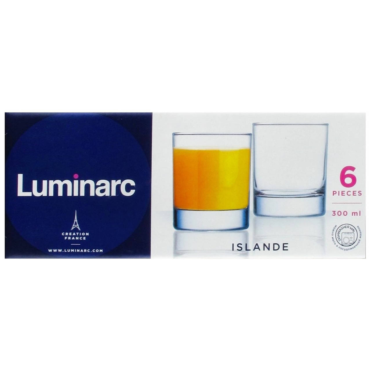 

Набор низких стаканов Luminarc Islande 300 мл 6 шт J0019