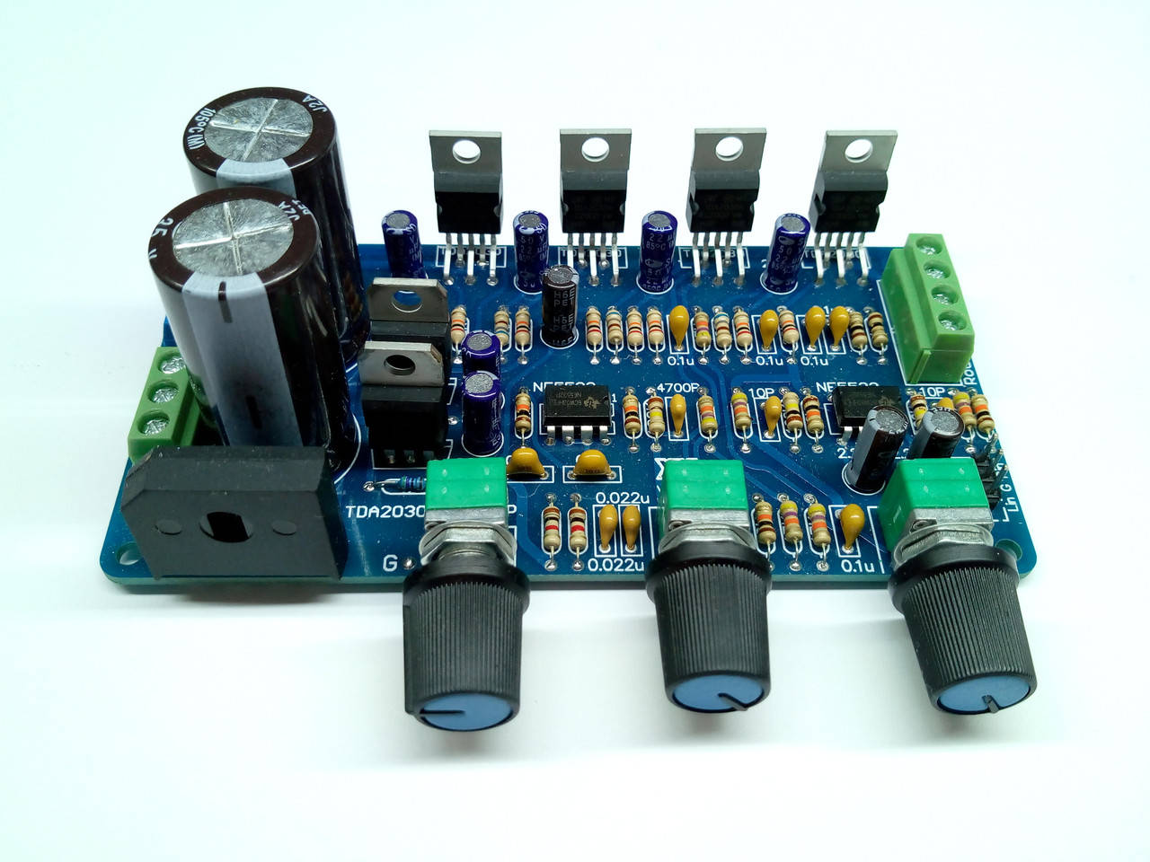 

УНЧ TDA2030, 3 канала, 2х18Вт + сабвуфер 36Вт