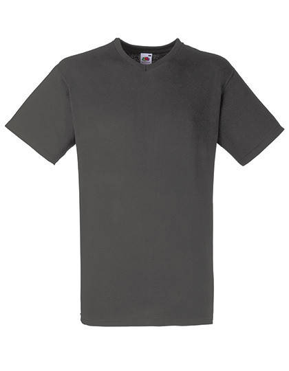 

Мужская футболка с V-вырезом Fruit of the loom V-neck 100% хлопок Графит, L