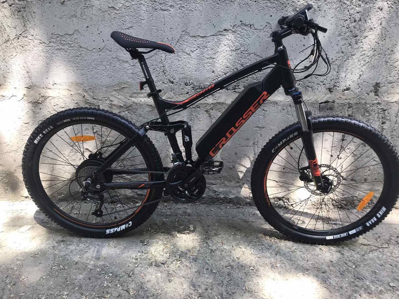 

Электровелосипед 27.5 E-GROVES Li ion 14A 36V 350W BAFANG 2021 Черно-красный