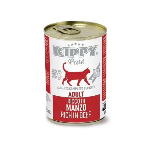 

Консервы Kippy Pate Beef Adult для взрослых котов, паштет с говядиной, 400 г