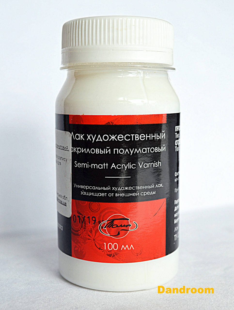 

Лак акриловый полуматовый, 100 мл, ТАИР