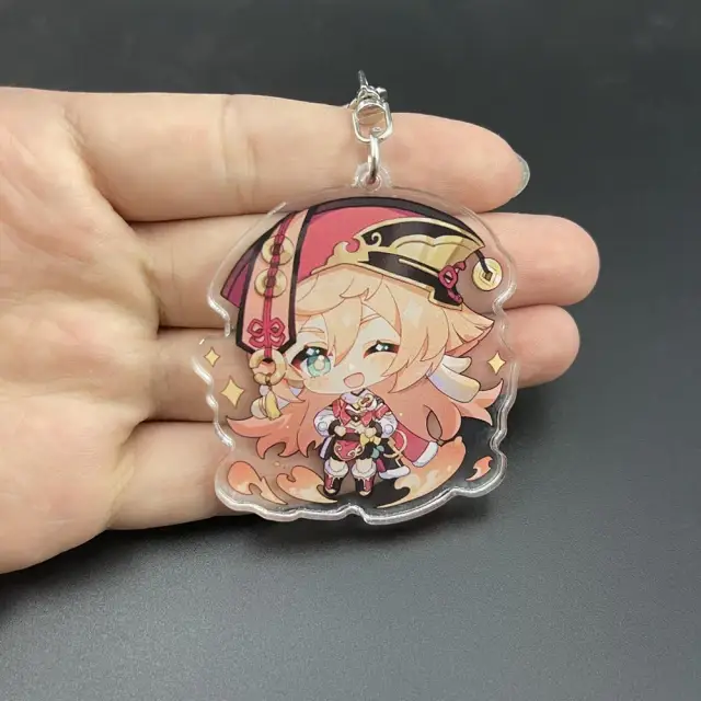 

Брелок "Геншин импакт" - Янь Фэй, Розовый