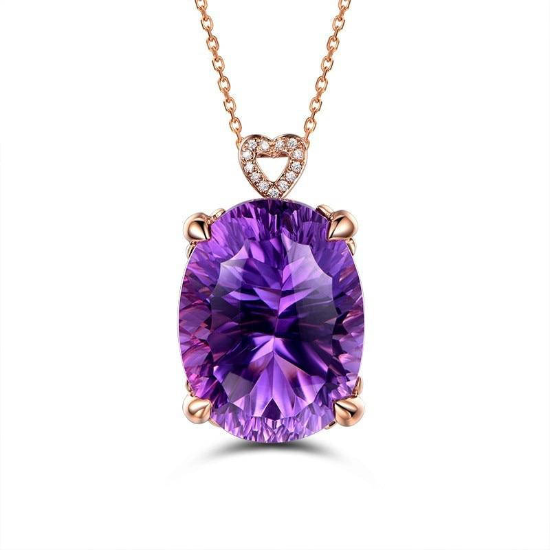 

Женский кулон подвеска на цепочке "Purple light"