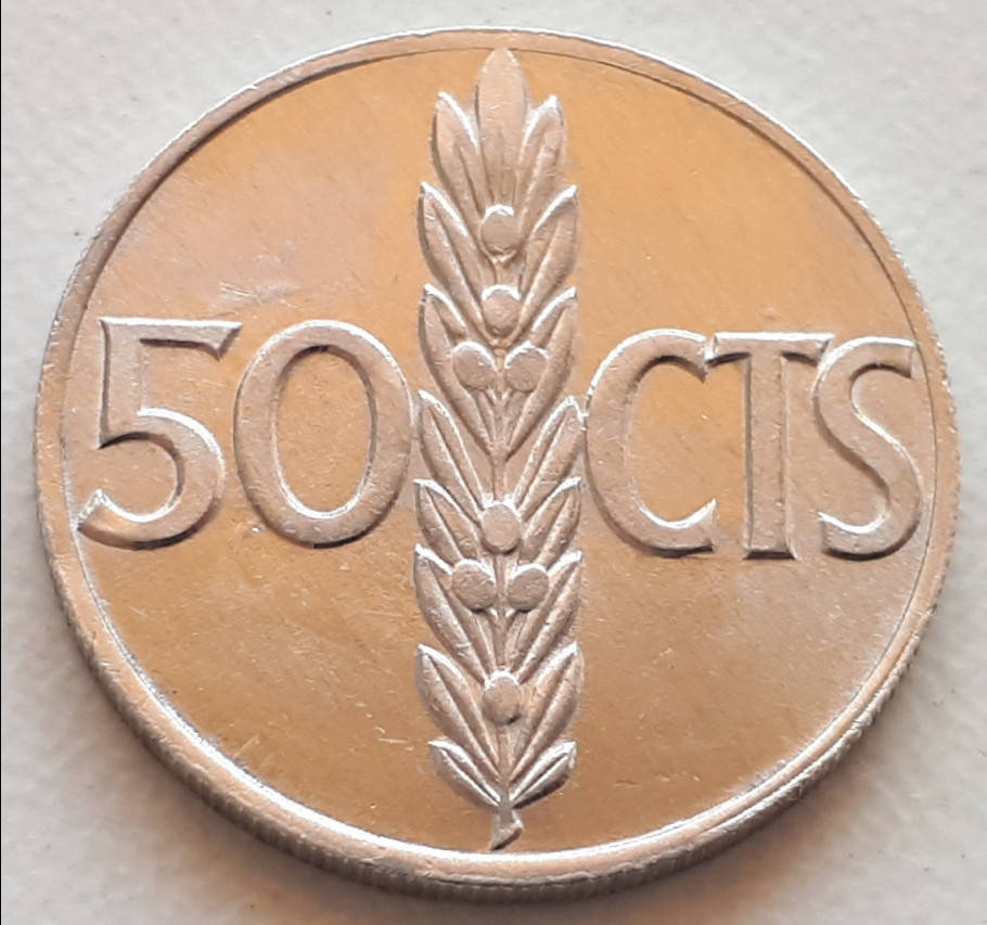 

Испания 50 сентимо 1966