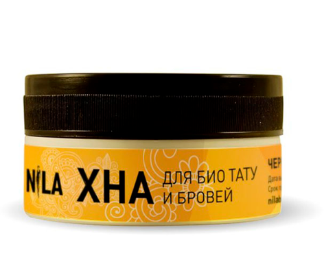 

Хна Nila для бровей и биотату чёрная, 10 г