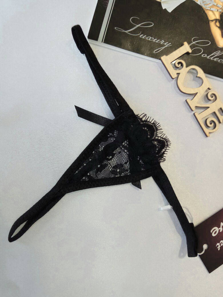 

Микро стринги Черные. Размеры от XS до XXL 50, Черный