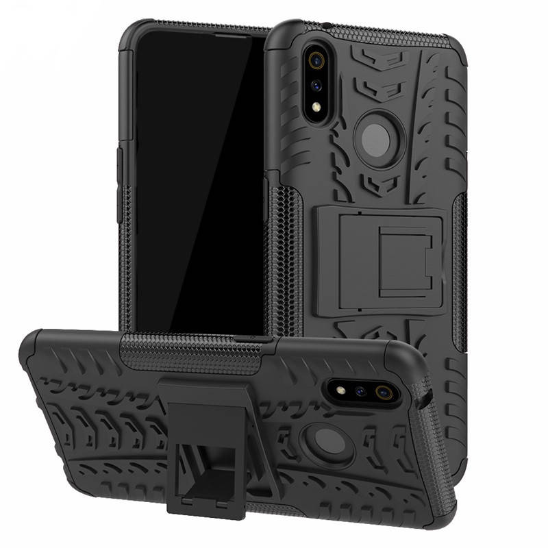 

PC + TPU чехол Armor для Realme 3 Pro (8 цветов) черный