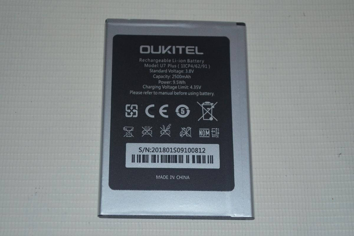 

Оригинальный аккумулятор (АКБ, батарея) для Oukitel U7 Plus | U7 Max 2500mAh
