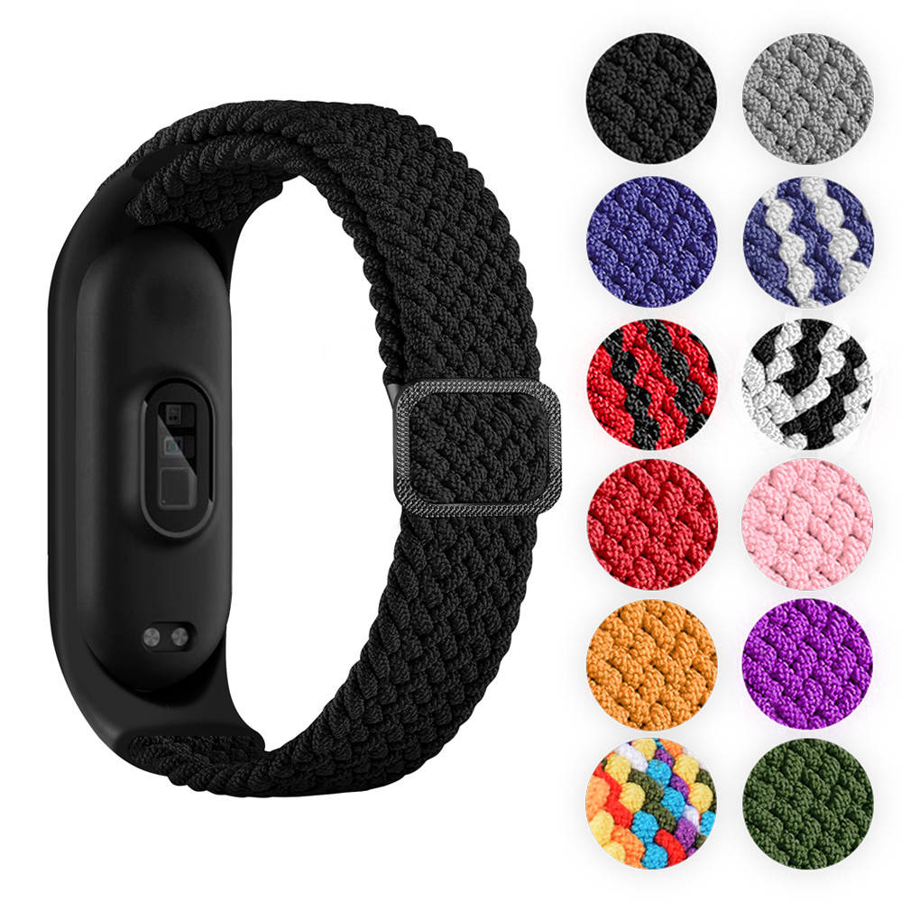 

Ремешок к браслету Mi band 3/4/5/6 solo loop Mi band 3/4, Разные цвета