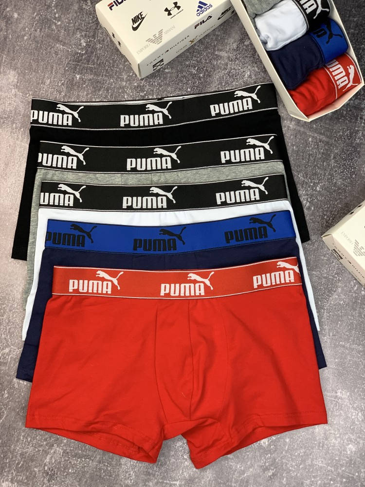 

Набор мужских трусов Puma Чёрный, Серый, Белый, Синий, Красный