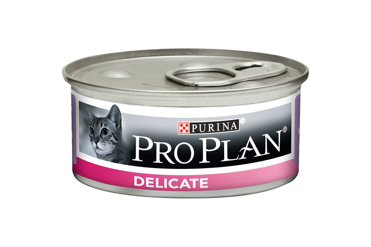 

Влажный корм для кошек Purina Pro Plan Delicate с чувствительным пищеварением, с индейкой, 85 г