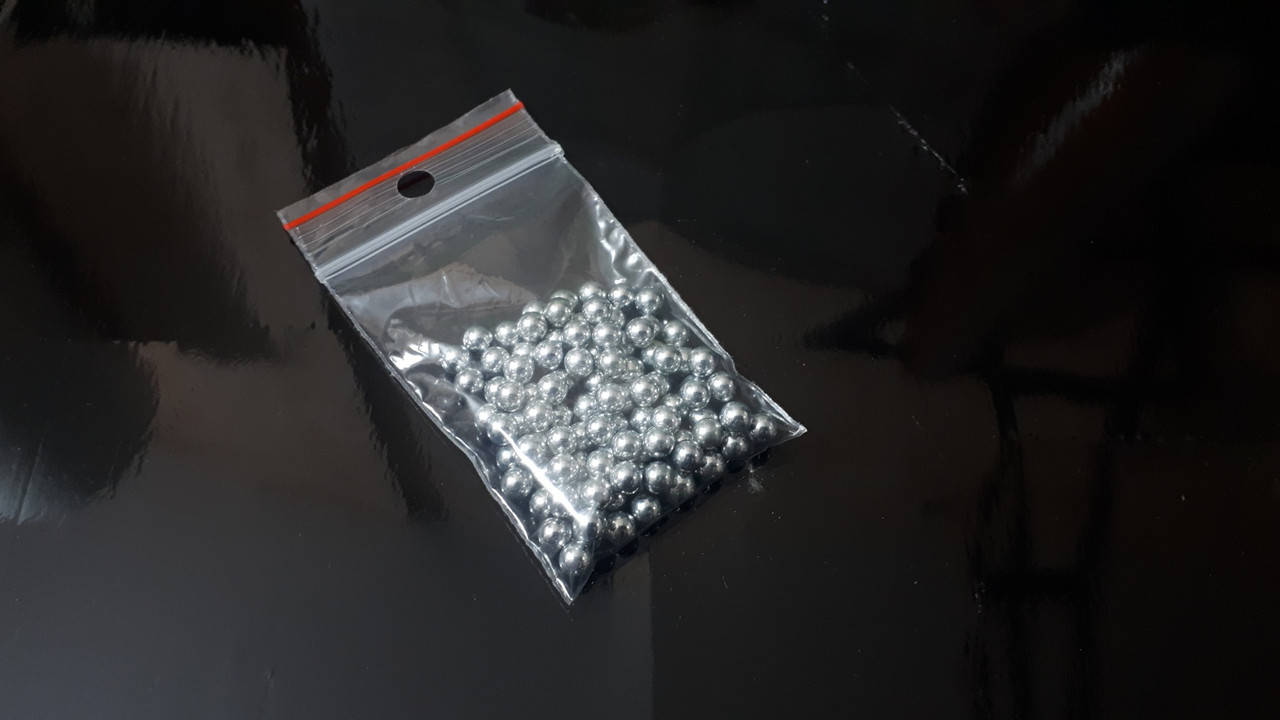 

Шар ВВ стальной хромированный 100 шт KWC для пневматического оружия