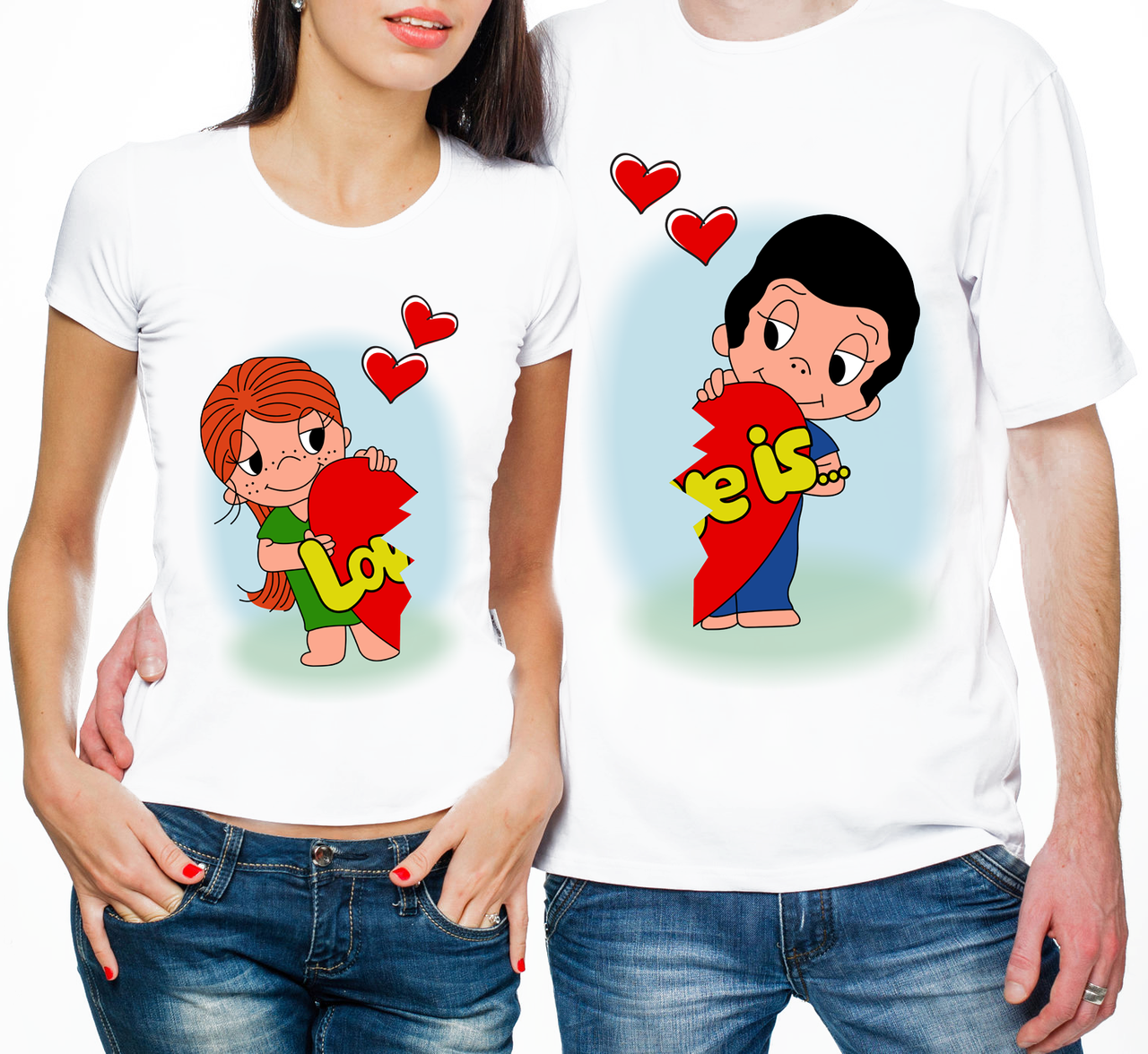 

Парные футболки "Love Is" (частичная, или полная предоплата) M, M