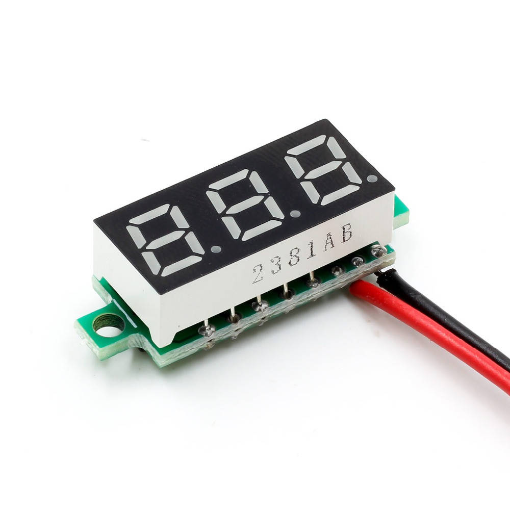 

Вольтметр 0 - 32В, 0.36 LED, Красный