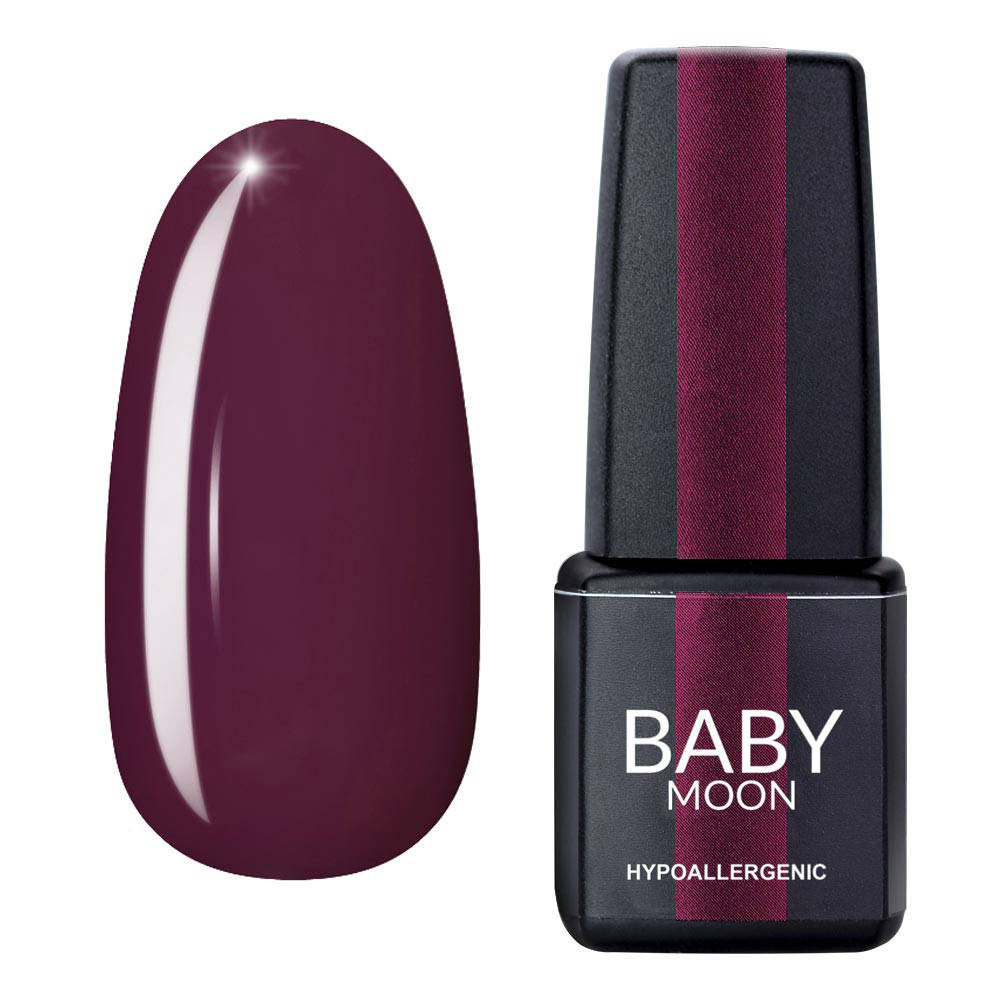 

Гель лак Burgundy Baby Moon №04 темный каштан, 6 мл