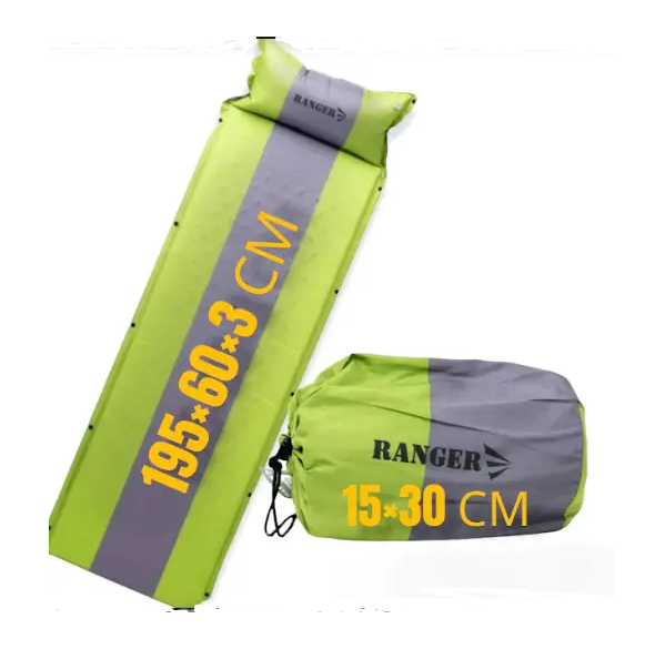 

Коврик самонадувной Ranger Tibet 195 / 60 / 3 см, Оливковый