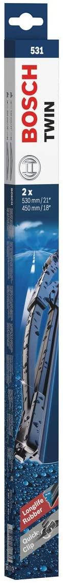 

Щетки стеклоочистителя (дворники) каркасные Bosch Twin 531 530\450 мм 3397118402