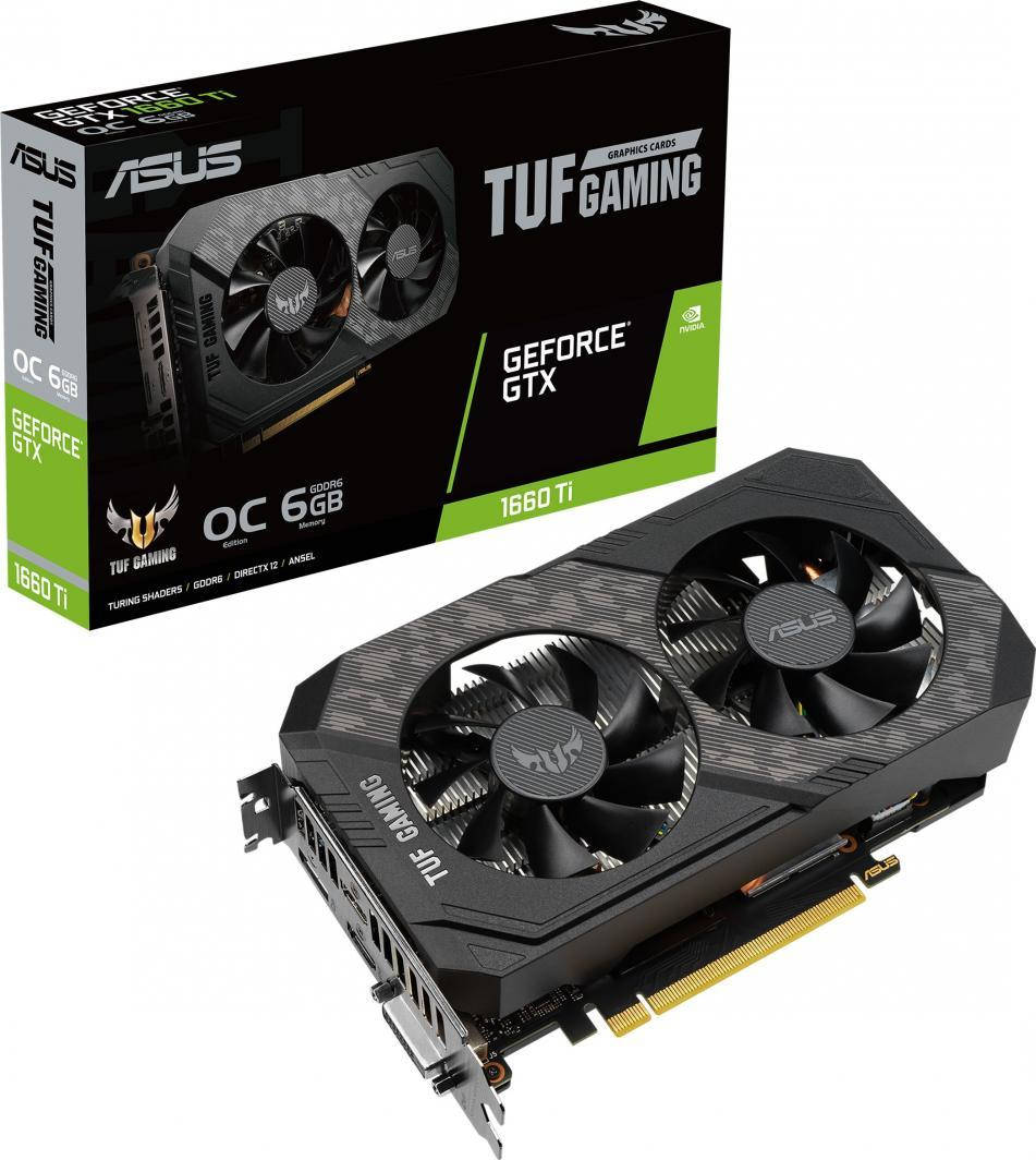 

Видеокарта ASUS TUF-GTX1660TI-O6G-EVO-GAMING