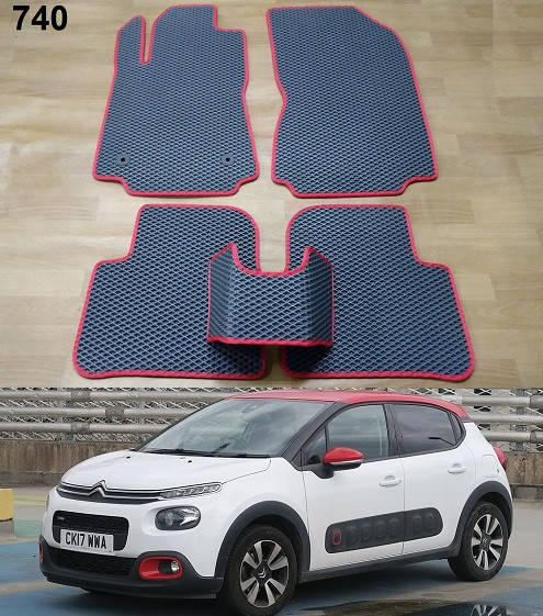 

Коврики ЕВА в салон Citroen C3 '17-, Черный